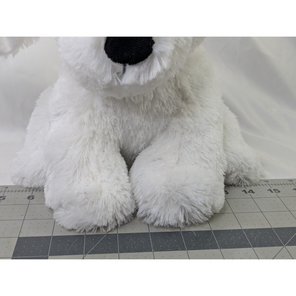 Chrisha Playful Plush White Dog Plush 11 Inch 2004 Stuffed Animal Toy - Picture 3 of 11